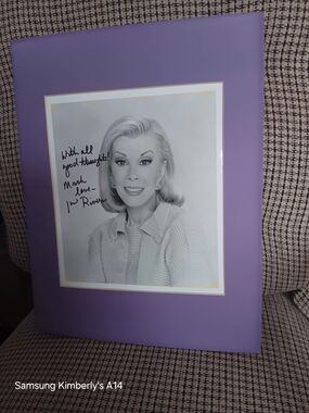 Great Hand SIGNED Joan Rivers 8x10 Vintage Photo. With All Good Thought!